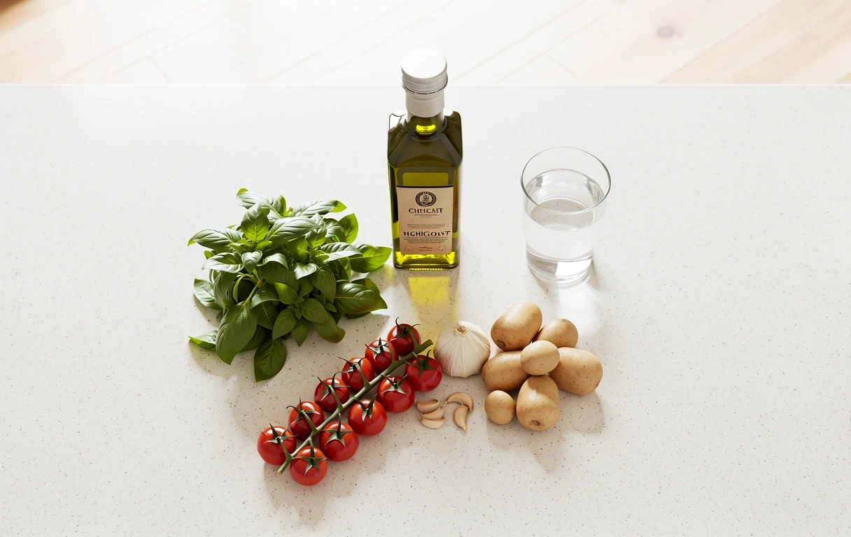 Fresh ingredients for a healthy routine